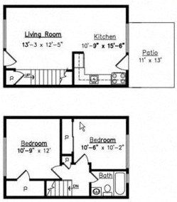 2 Bedroom 1 Bath Farmington